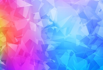 Light Blue, Red vector texture with abstract poly forms.