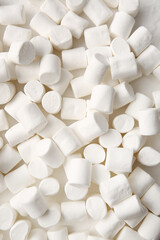 Fototapeta na wymiar Tasty sweet marshmallows as background