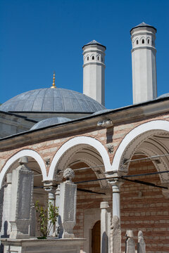 Scenic shot of the Vasat Atik Pasha mosque in Istanbul, Turkey