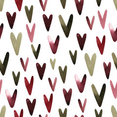 Seamless hearts pattern