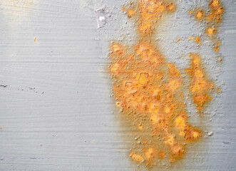Rust on metal. Corrosion of metal
