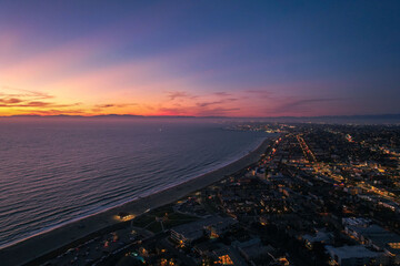 Obraz na płótnie Canvas Redondo Beach, California Sunset