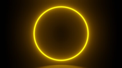Yellow led light ring