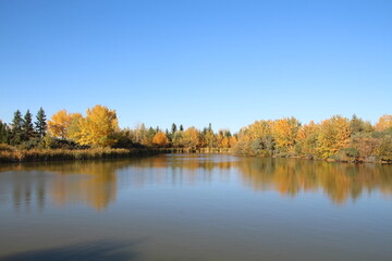 Autumn On The Lake, Jackie Parker Park, Edmonton, Alberta