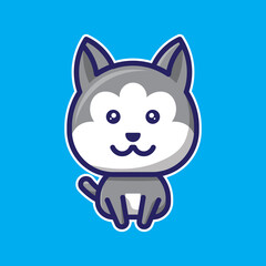 Cute cat chibi character