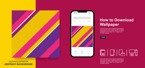 Abstract wallpaper colorful background social media post templates design