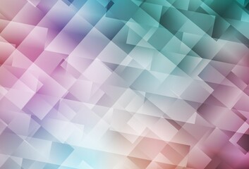 Fototapeta premium Light Green, Red vector background in polygonal style.