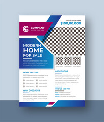 Real Estate Home For Sale Flyer Template