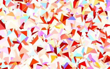 Fototapeta na wymiar Light Multicolor vector backdrop with lines, triangles.
