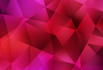 Obraz premium Light Red vector polygonal pattern.