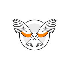 owl outline inspiration illustration logo design