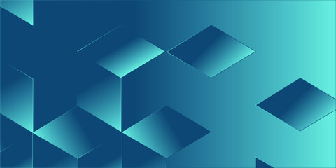 Abstract Blue Background With Triangles