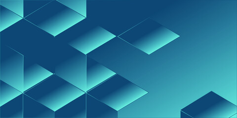 Obraz premium Abstract Blue Background With Triangles