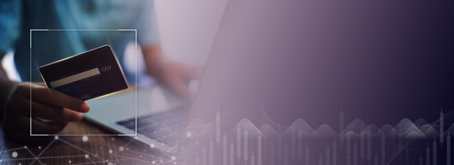 Technology for payment of services via e-payment, borderless network by credit card and laptop.