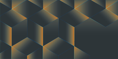 Glowing Abstract Background With Squares