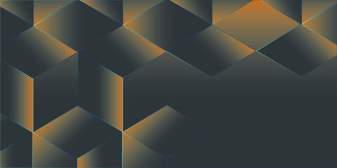 Glowing Abstract Background With Squares
