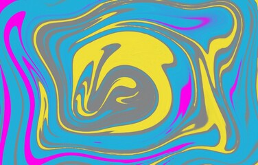 Fototapeta na wymiar Vibrant And Smooth Gradient Soft Colors Wave Geometric Shape. Fluid art texture. Backdrop with abstract mixing paint effect. Liquid acrylic picture with flows and splashes. Mixed paints for banner or 