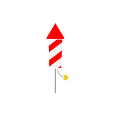 Firecracker icon design template vector illustration isolated