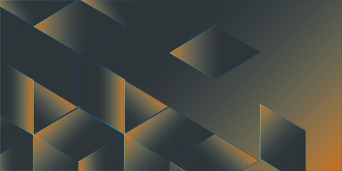 Glowing Abstract Background With Squares