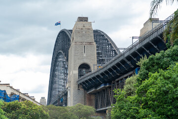 View of Sydney Harbor Bridge in Sydney Australia 
