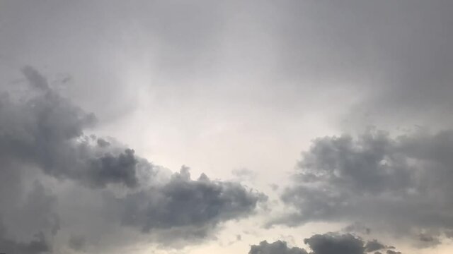 Summer Rain Clouds Time lapse HD Slow motion.Time lapse of moving clouds.Time lapse 4K of moving dark rain storm clouds flowing in the sky in bad weather day,Horrible weather.