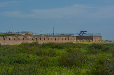 Fototapeta na wymiar Historic Fort Gaines on Daughin Island, Mobile County, Alabama