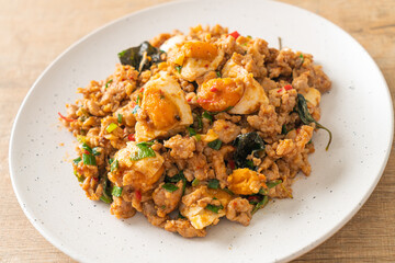 Stir Fried Minced Pork with Salted Egg