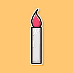 candle cartoon design