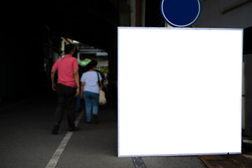 big portrait orientation blank billboard