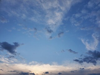 blue sky with clouds