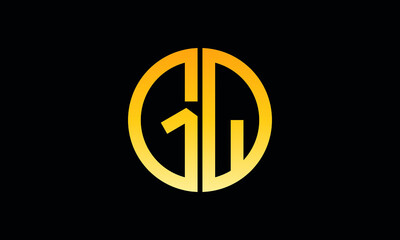 Alphabet gq OR qg monogram abstract emblem vector logo template
