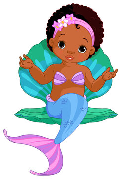 Baby Mermaid in a shell