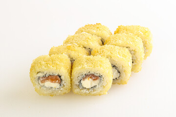Japanese tempura roll with fish