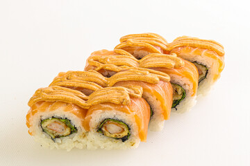 Japanese tradtional roll with salmon