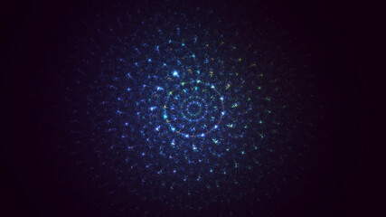 Naklejka premium 3D rendering abstract circle light background