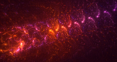 3D rendering abstract fractal light background