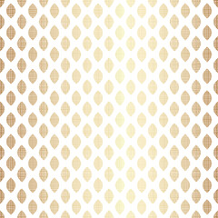 Gold Geometric Seamless Pattern Design on White Background