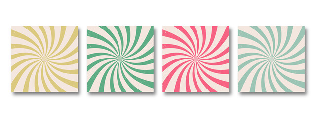 Colourful grunge retro burst vector. Vintage summer, circus and carnival background.	