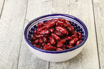 Canned red Kidney in the bowl