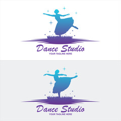 Abstract people logo design. Gym, fitness, running trainer vector colorful logo. Active Fitness, sport, dance web icon and symbol