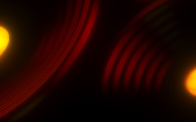 Circle neon light dark brown luxury abstract geometric circle pattern background 3d rendering