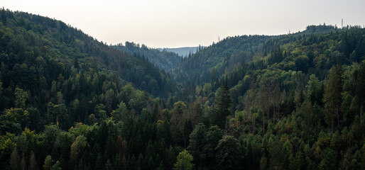 View of the mountain landscape in the H&ouml;llental Upper Franconia