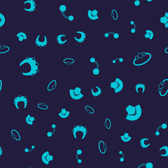 Set Necklace, Bracelet jewelry, Piercing and on mannequin on seamless pattern. Vector