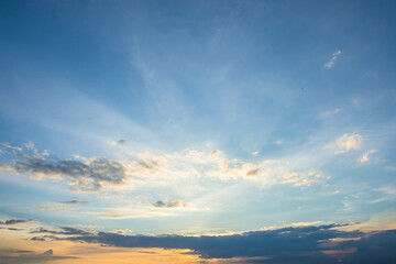 Fototapeta na wymiar Clouds and sunset sky