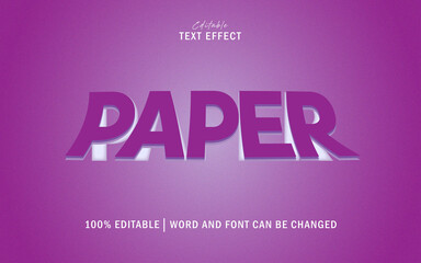 Purple white paper text effect premium free download