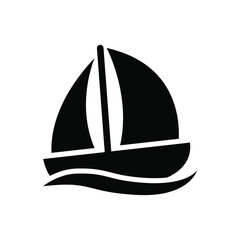 Boat icon vector graphic