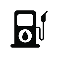 Gas station icon vector graphic