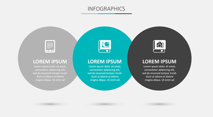 Set Book about geometry, E-Book reader and Photo album gallery. Business infographic template. Vector