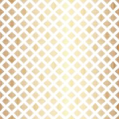 Elegant Gold Geometrical Seamless Pattern Design on White Background