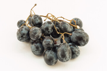 a bunch of black grapes close-up